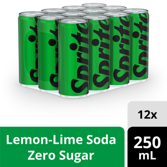 Sprite Zero Slim Can 250 ml 12-Pcs Case