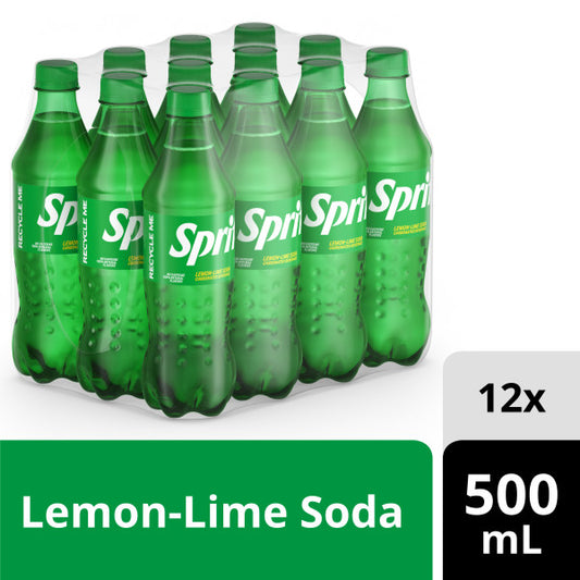 Sprite Pet Bottle 500 ml 12-Pcs Case