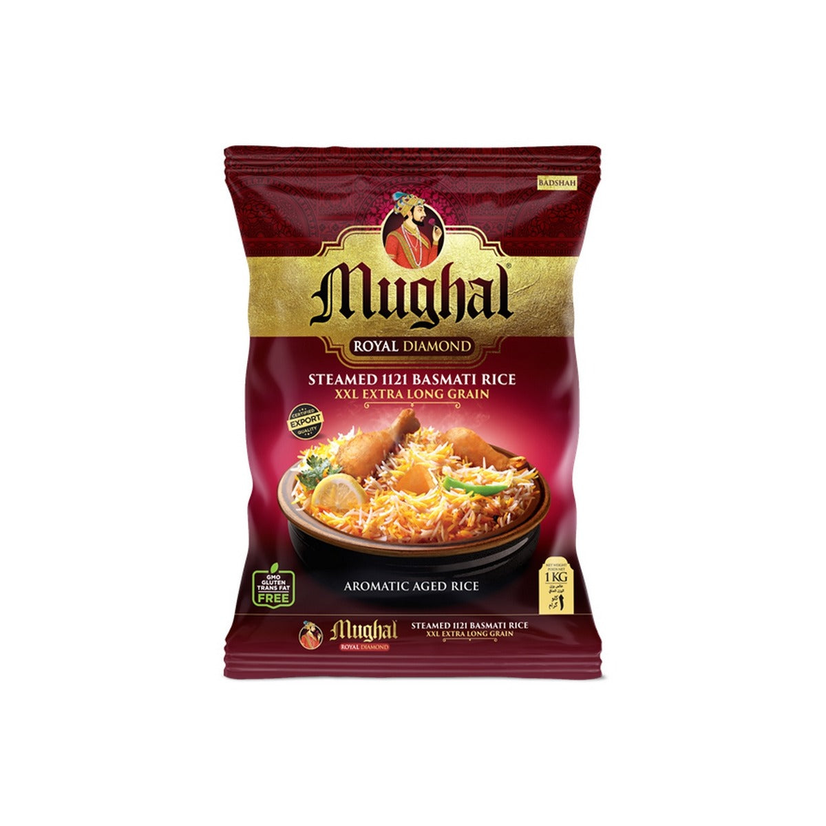 Mughal Royal Diamond Steamed 1121 Basmati Rice, 1kg – QnE
