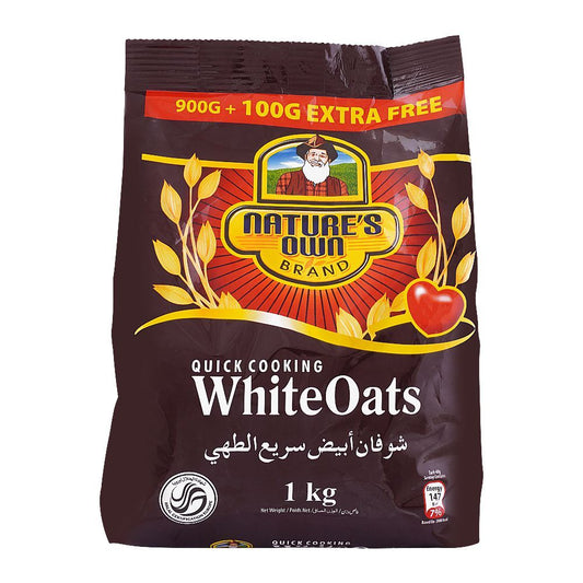 Natures Own White Oats Pouch, 1 KG