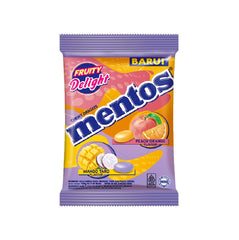 Mentos Chewy Peach Orange & Mango Taro Flavour Pouch