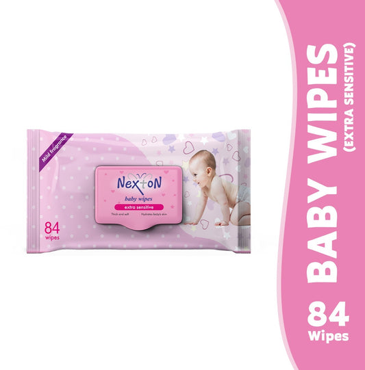 Nexton Extra Sensitive Baby Wipes, 84 Pcs