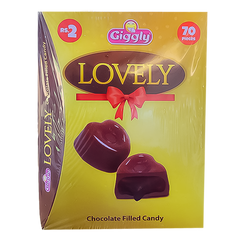 Giggly Lovely Chocolate Filled Candy 70pcs