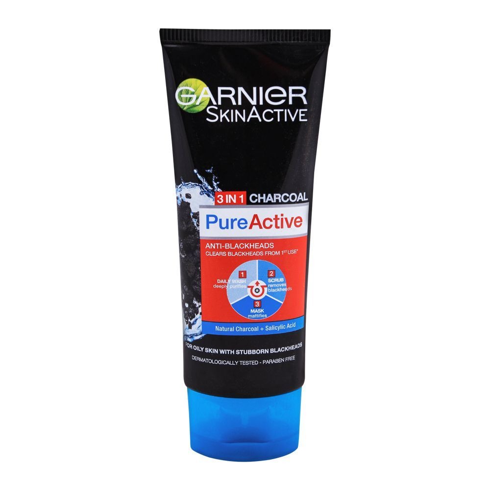 Garnier Skin Active Pure Active 3-in-1 Charcoal face wash 100ml