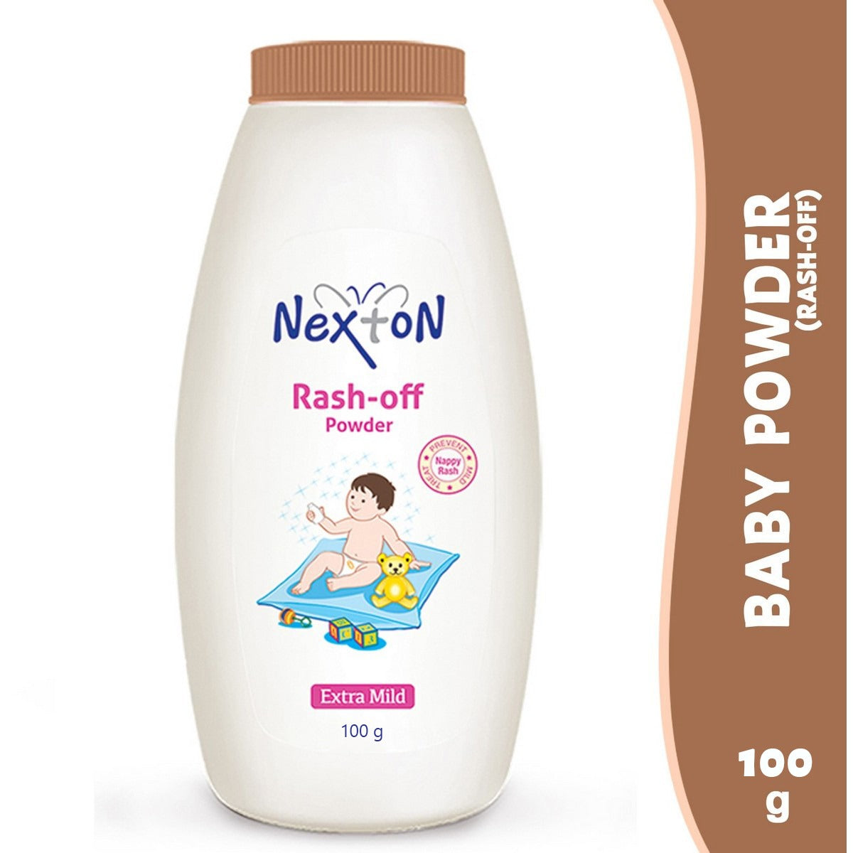 Nexton Rash-Off Extra Mild Baby Powder, 100g – QnE