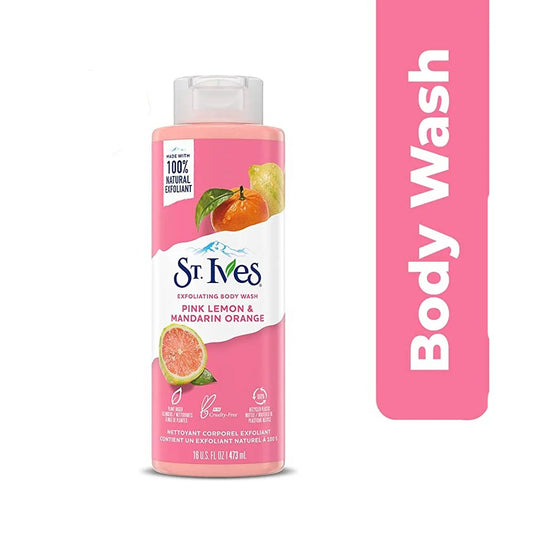 St. Ives Pink Lemon & Mandarin Orange Exfoliating Body Wash, 473ml