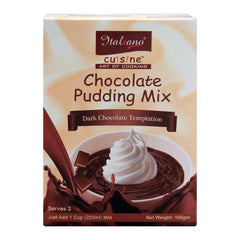 Italiano Chocolate Pudding Mix, Dark Chocolate Temptation 100g