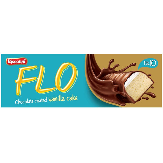 Bisconni FLO Chocolate Coated Vanilla Cake 30pcs Box