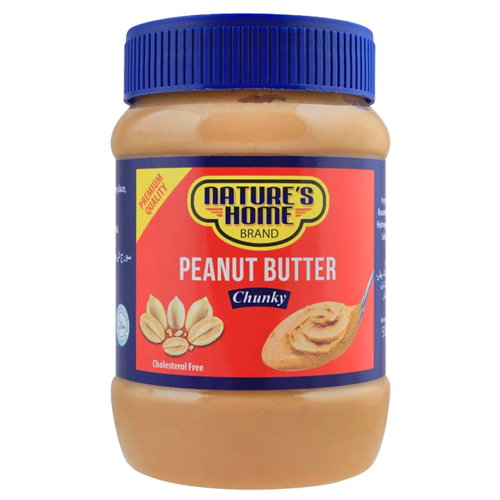 Natures Home Peanut Butter, Chunky, 340g