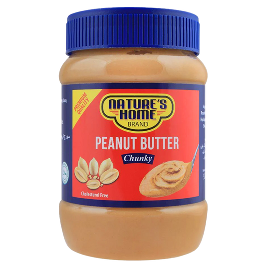 Natures Home Peanut Butter, Chunky, 340g