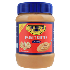 Natures Home Peanut Butter, Chunky, 340g