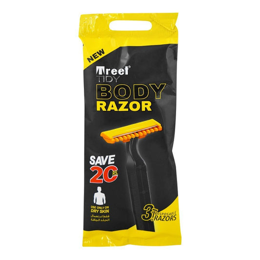 Treet Tidy Disposable Body Razors 3-Pack