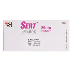 SERT 50MG TABLETS 10S