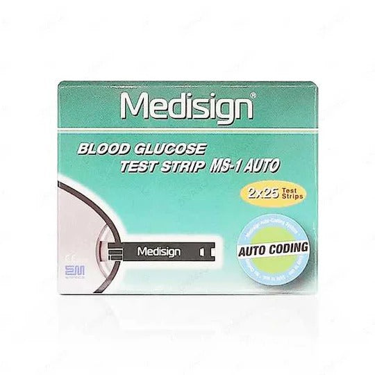 MEDISIGN SUGAR STRIPS 50S(MS-1)