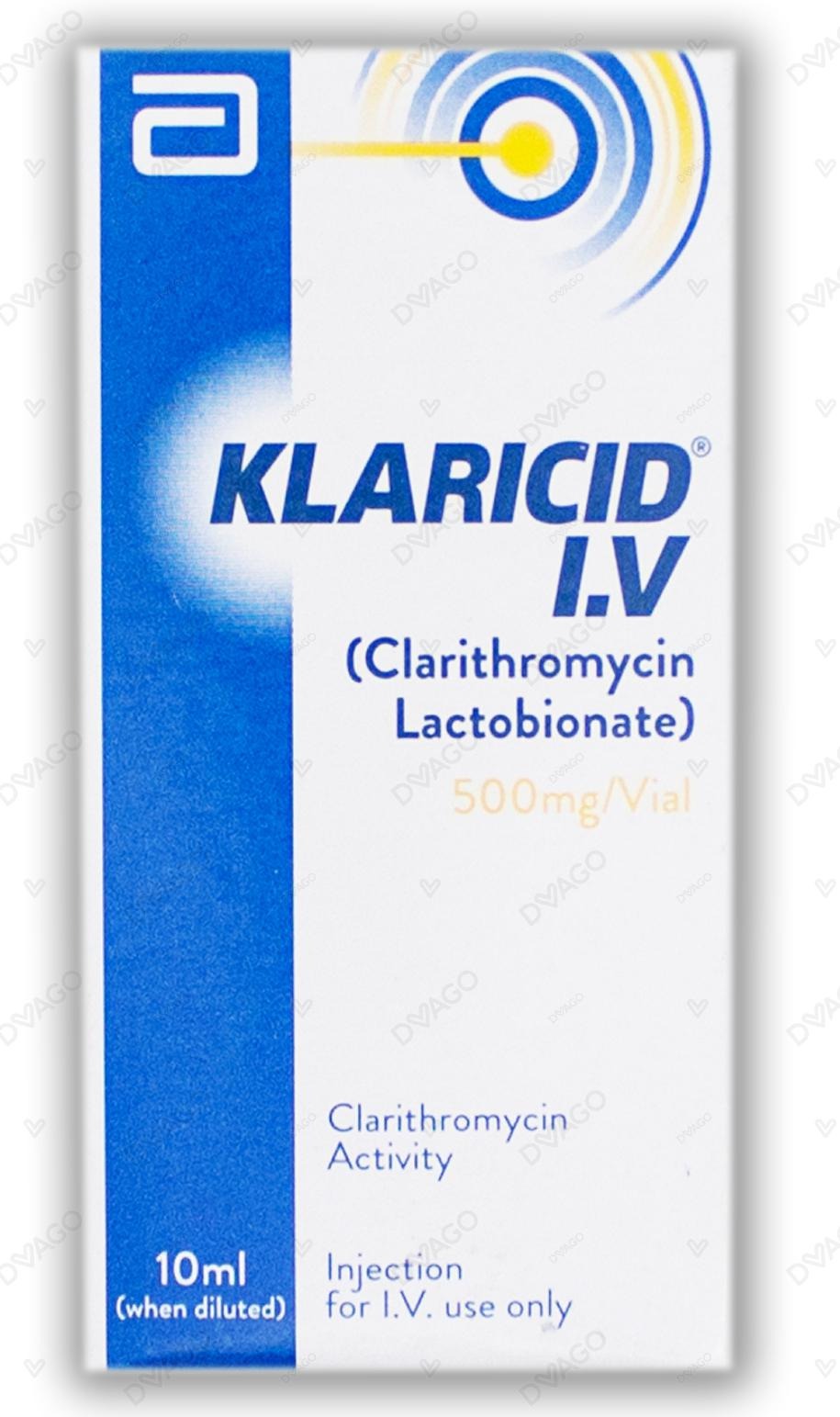 KLARICID IV INJ 500MG