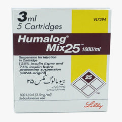 HUMALOG MIX 25 CARTRIDGE(3ML)