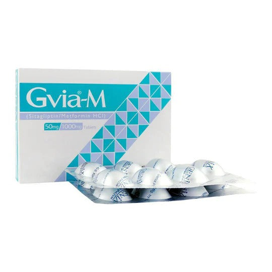GVIA-M 50MG+1000MG TAB 28S