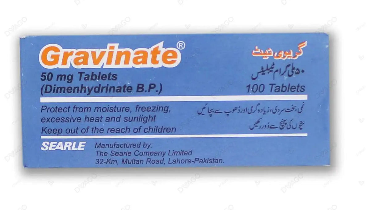 GRAVINATE 50MG TAB 100S