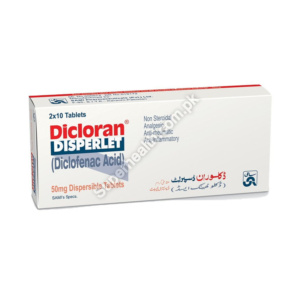 DICLORAN DISPERLET TABLETS 10S