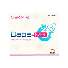 DAPA-MET 5MG+1000MG TABLETS 7S   NEW PACK