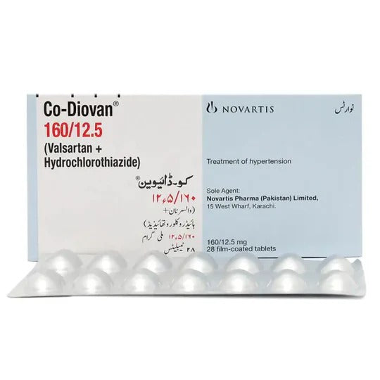 CO DIOVAN 160MG+12.5MG TABLETS 14S
