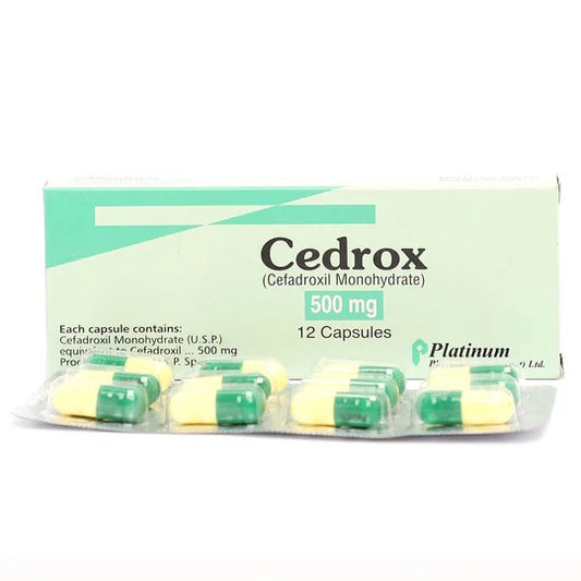 CEDROX 500MG CAPSULES 12S