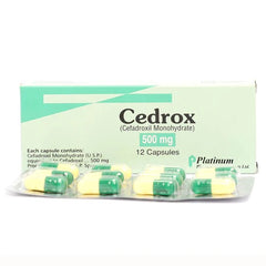 CEDROX 500MG CAPSULES 12S