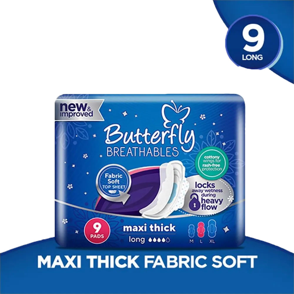 Butterfly Breathables Maxi Thick Long 9S