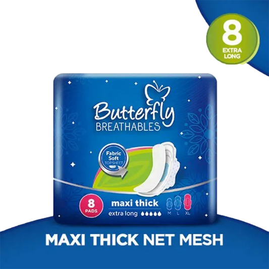 Butterfly Breathables Maxi Thick Extra Long 8S