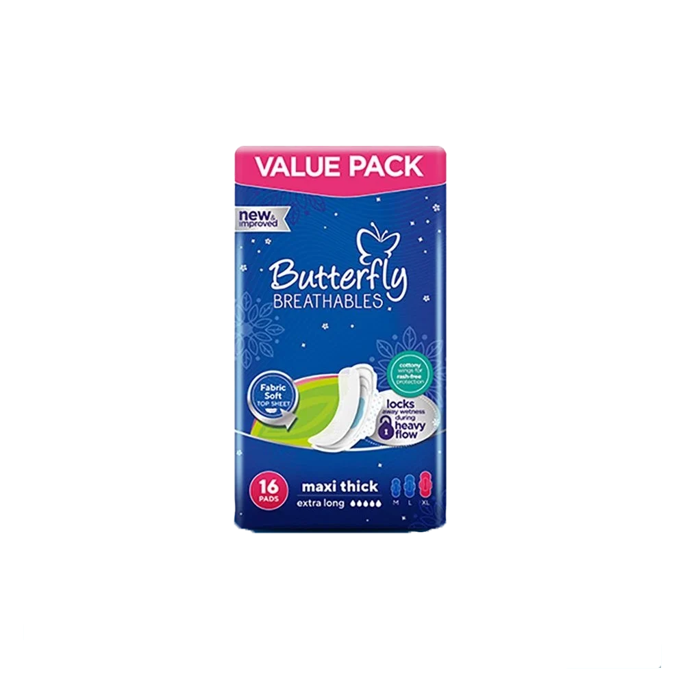 Butterfly Breathables Maxi Thick Extra Long 16S