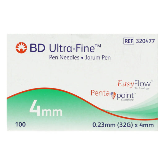 BD ULTA FINE PEN NEEDLES 4MM 100S