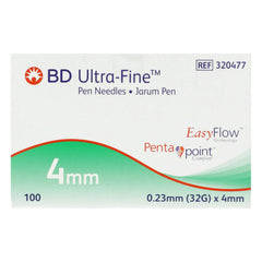 BD ULTA FINE PEN NEEDLES 4MM 100S