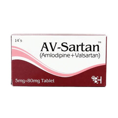 AV-SARTAN 5MG+80MG TABLETS 14S