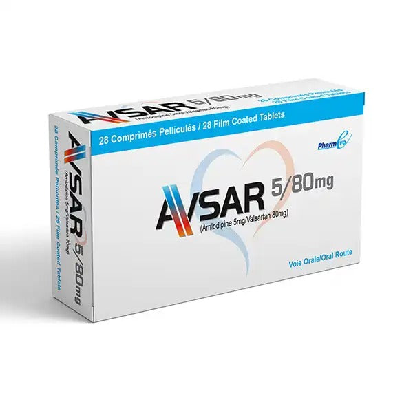 AVSAR 5MG+80MG TABLETS 7S