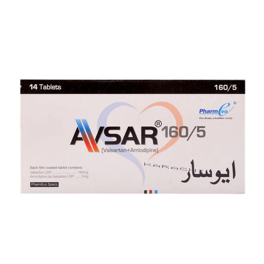 AVSAR 5MG+160MG TABLETS 7S