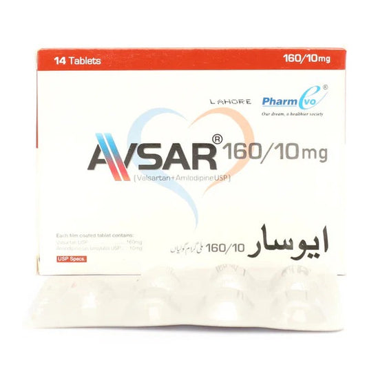 AVSAR 10MG+160MG TABLETS 7S