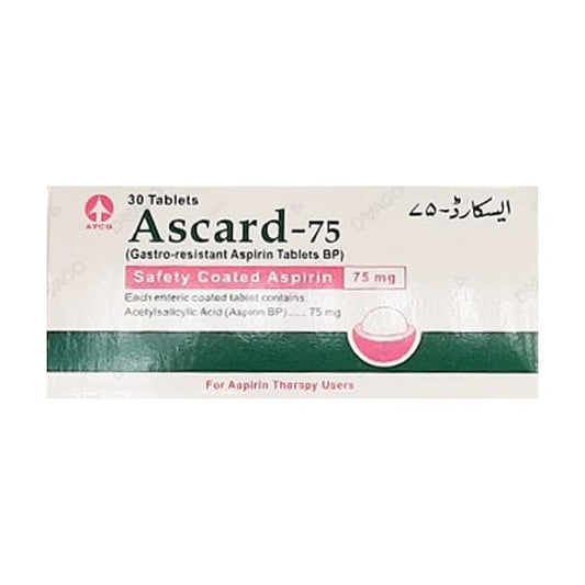 ASCARD 75MG TABLETS 10S