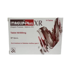 ITAGLIP XR 50500MG TABLETS 7S