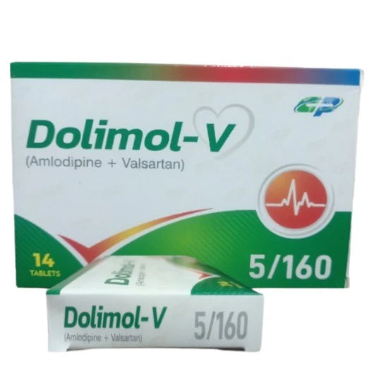 DOLIMOL-V 5MG+160MG TABLETS 14S