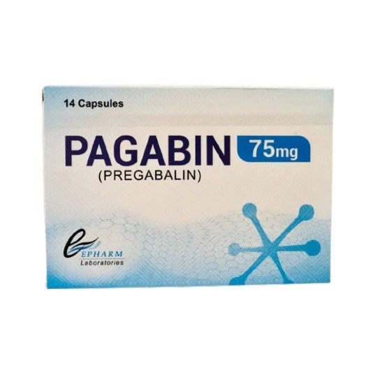 PAGABIN 75MG CAPSULES 7S
