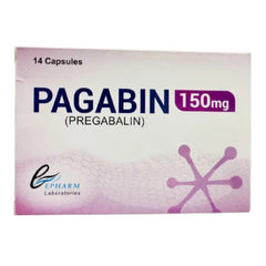 PAGABIN 150MG CAPSULES 7S