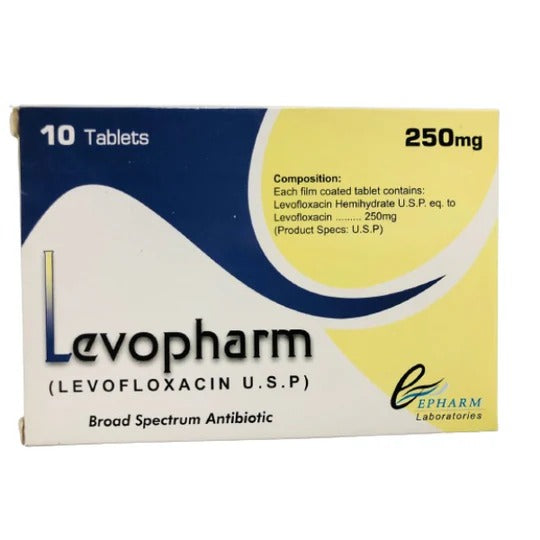 LEVOPHARM 250MG TABLETS 10S