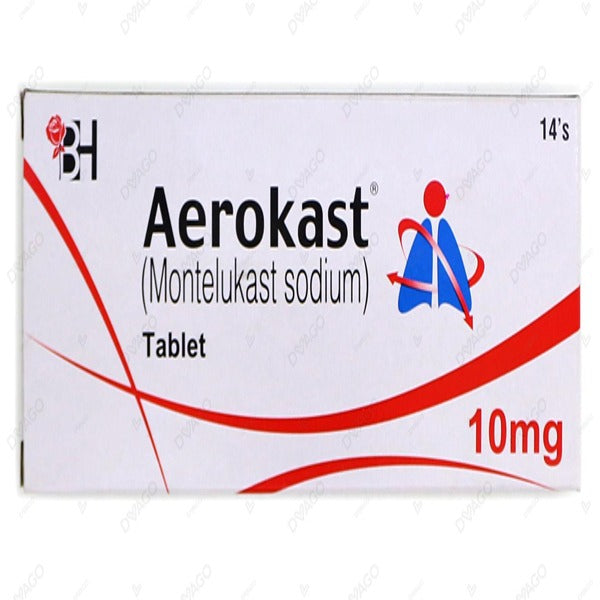 AEROKAST 10MG TABLETS 14S