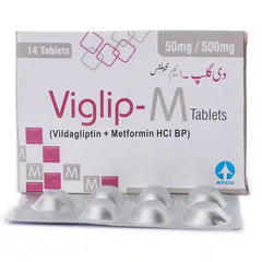 VIGLIP-M 50500MG TABLETS 7S