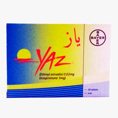 YAZ 0.02MG+3MG TABLETS 28S