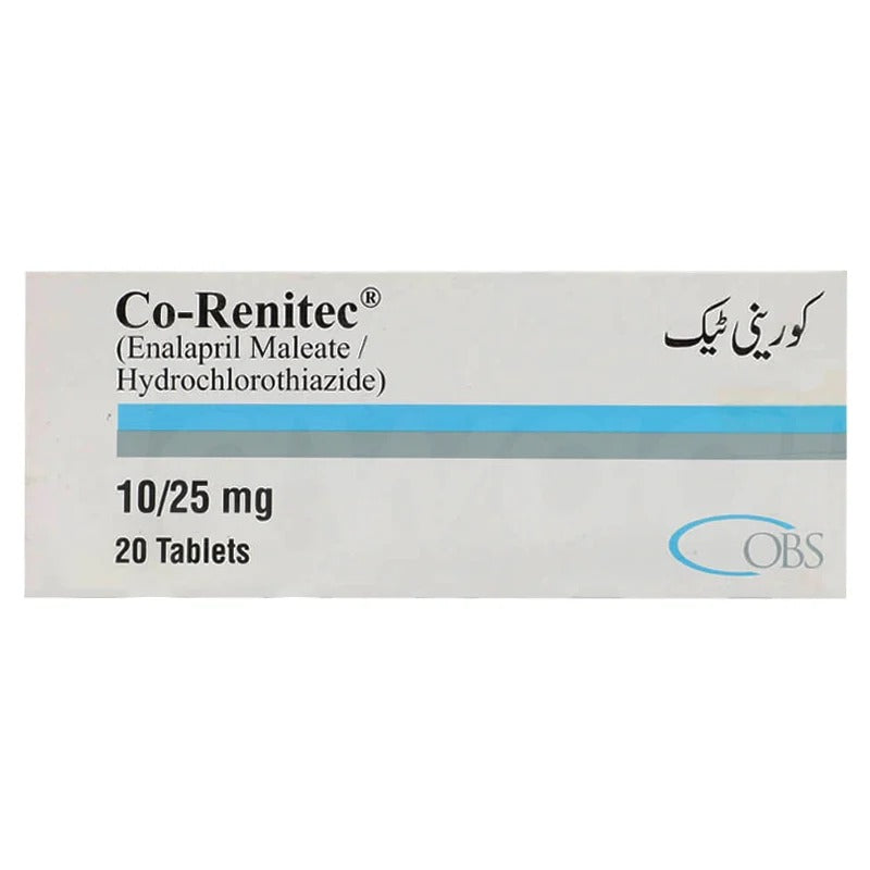 CO-RENITEC 10MG+25MG TABLETS 10S