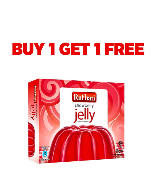 Buy 1 Rafhan Strawberry Jelly 80 gm Get 1 Free