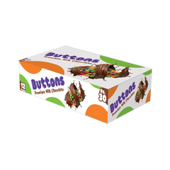 Candyland Buttons Premium Milk Chocolate 12pcs Box