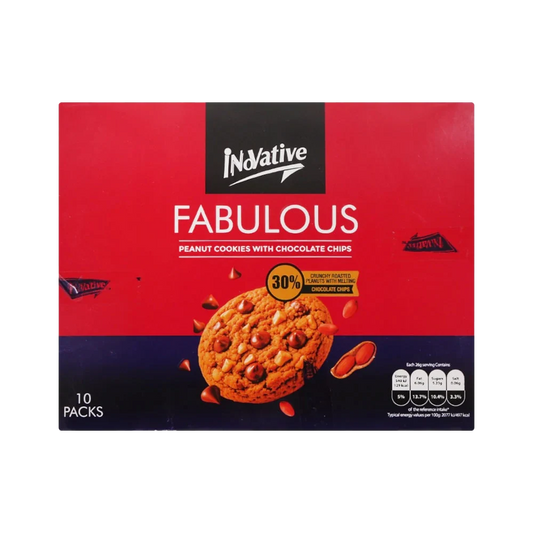 Inovative Fabulous Peanut Cookies with Chocolate Chips 10pcs Box