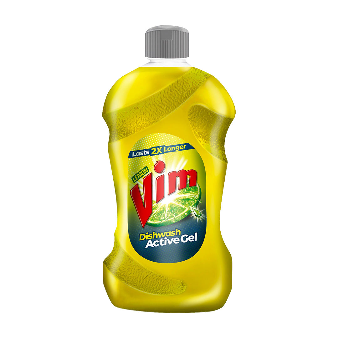 Vim Dishwash Active Gel - Lemon 500 ml